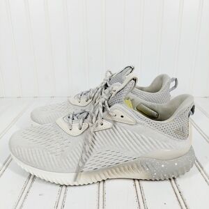 Adidas Alphabounce Mesh White Gray Athleisure Running Sneakers K845